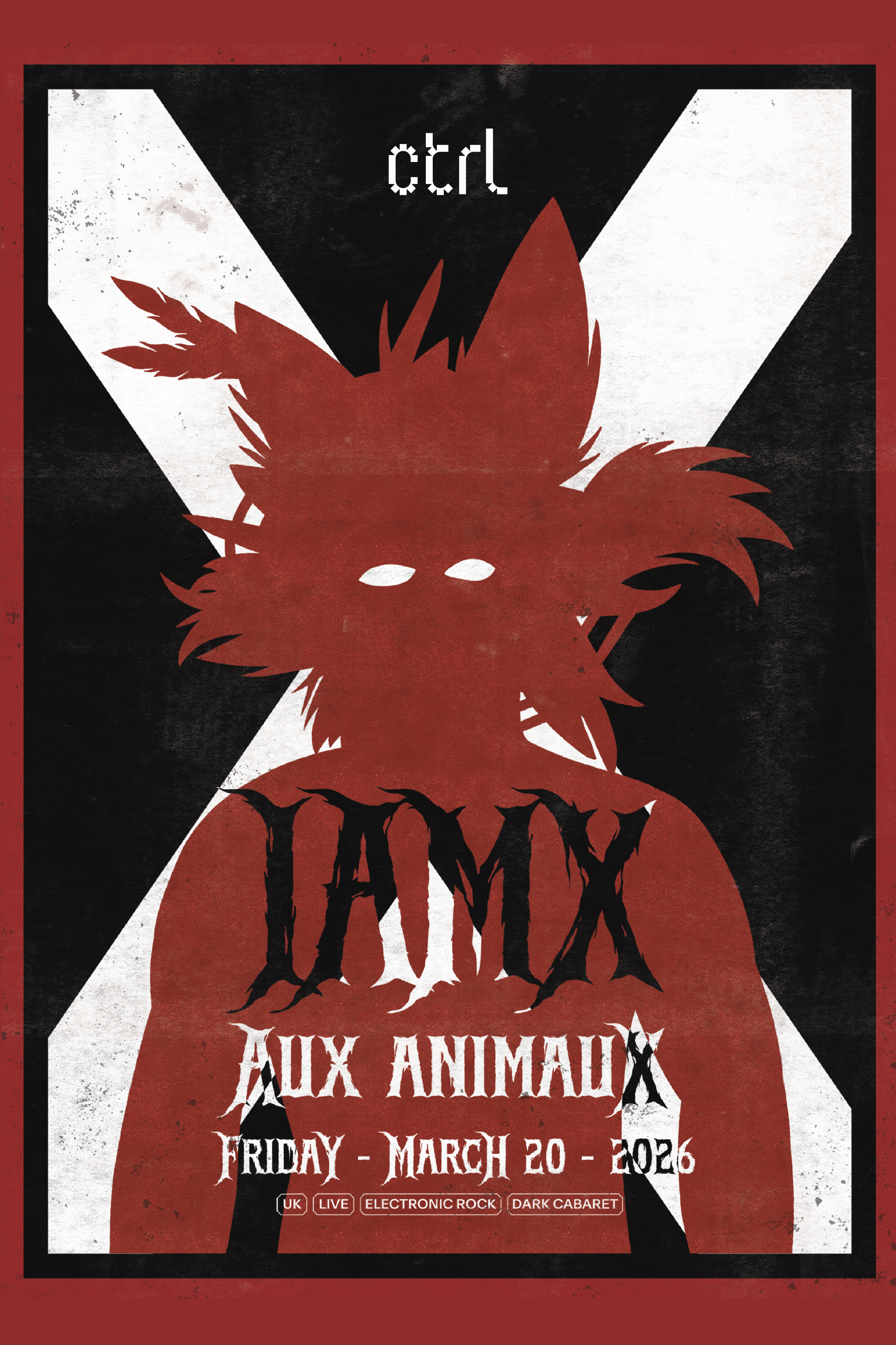[SOLD OUT] ctrl LIVE: IAMX [UK], Aux Animaux [SWE/TR] - Artificial Innocence Tour