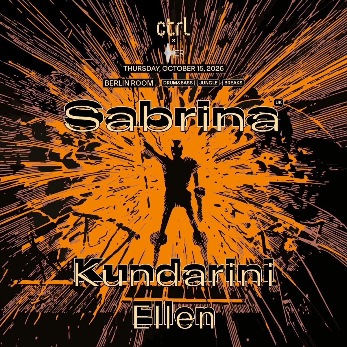 ctrl x Ellen Recordings pres. Sabrina [UK], Kundarini, Ellen
