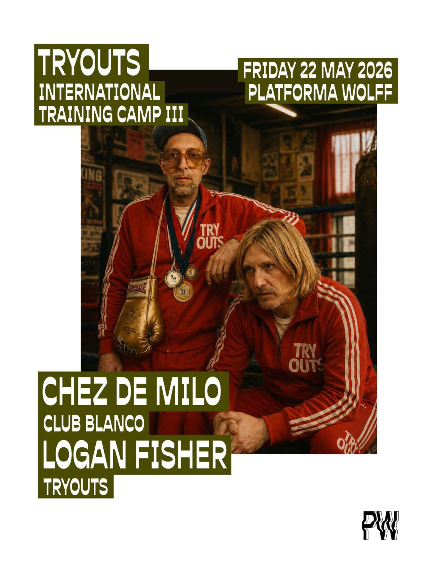 PW x Tryouts • Chez de Milo, Logan Fisher