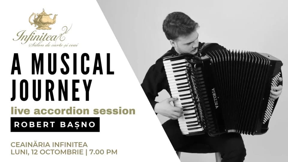 ”A Musical Journey” – Live Accordion with Robert Başno | Luni, 12 Octombrie 2026, ora 19.00